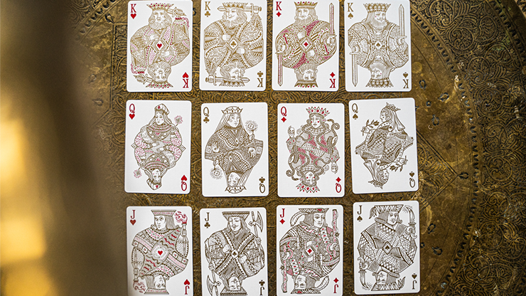 White Gold Edition V3 Playing Cards - Joker & The Thief