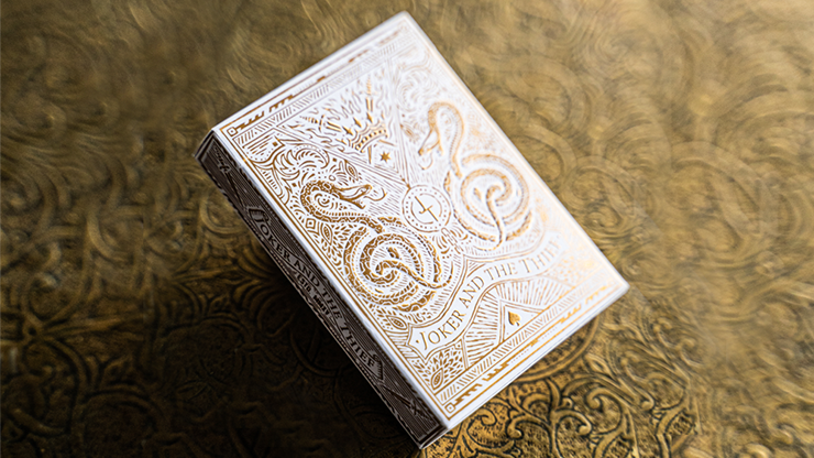 White Gold Edition V3 Playing Cards - Joker & The Thief
