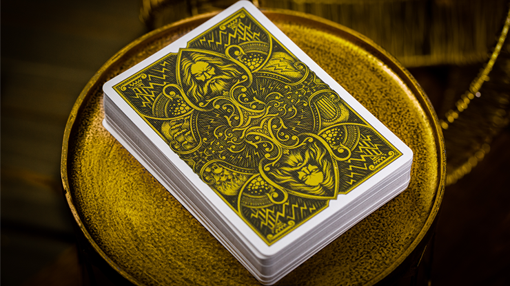 Zeus Playing Cards - Mighty Gold / Sterling Silver