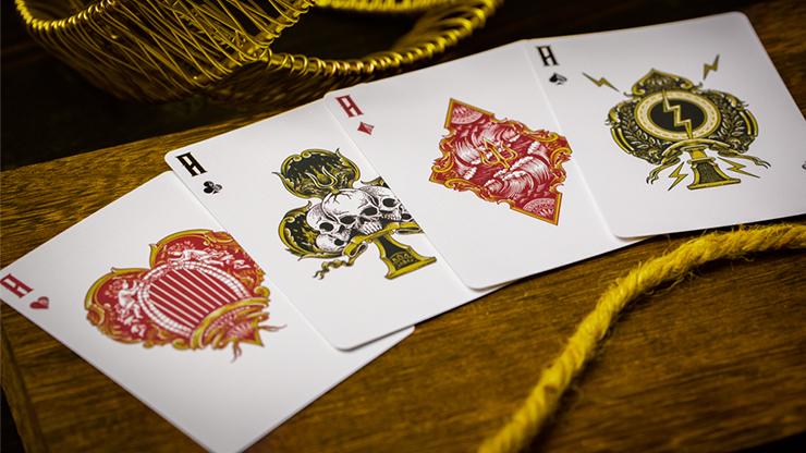 Zeus Playing Cards - Mighty Gold / Sterling Silver