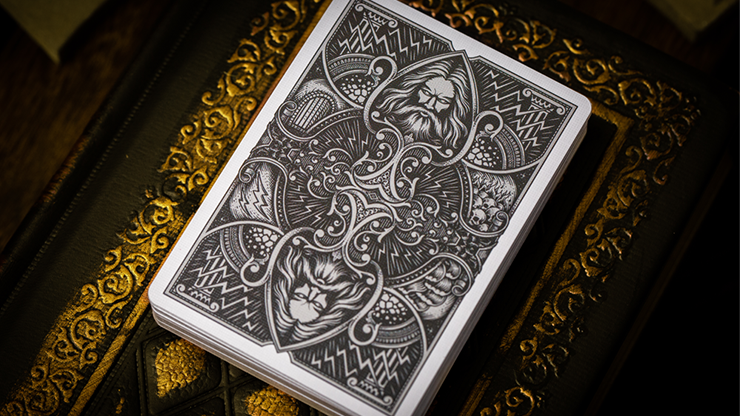 Zeus Playing Cards - Mighty Gold / Sterling Silver