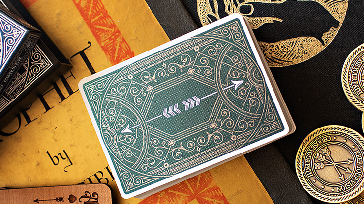 Visions Playing Cards - Teal / Silver Coil FOIL