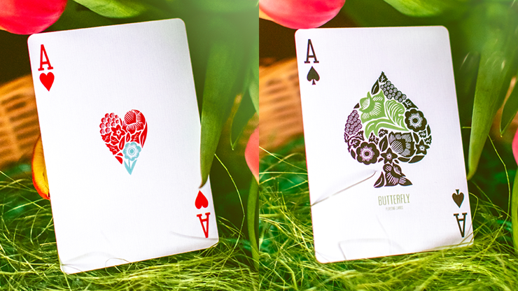 Butterfly Seasons Marked Playing Cards (Spring)