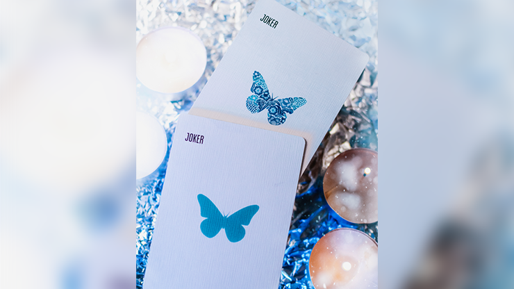 Butterfly Seasons Marked Playing Cards (Winter)