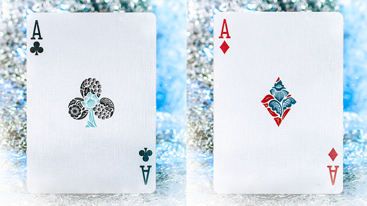 Butterfly Seasons Marked Playing Cards (Winter)