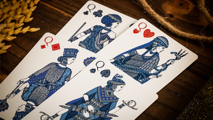 Babylon (Cerulean Blue) Playing Cards