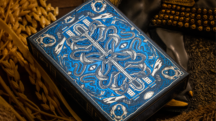 Babylon (Cerulean Blue) Playing Cards