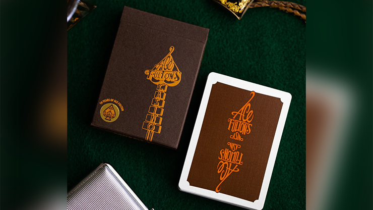 Ace Fulton's 10 Year Anniversary (Tobacco Brown) Playing Cards