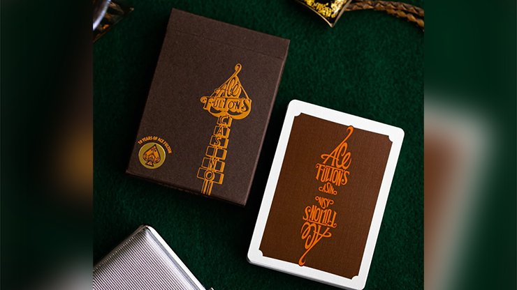 Ace Fulton Tobacco Brown Playing Cards - 10 Year Anniversary