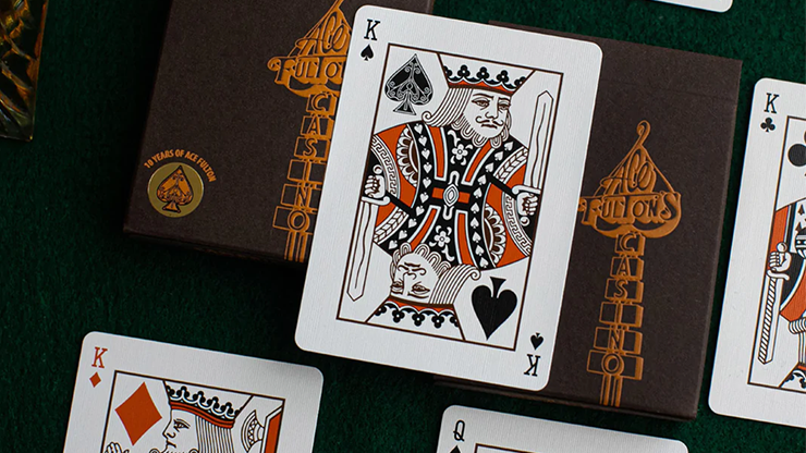 Ace Fulton's 10 Year Anniversary (Tobacco Brown) Playing Cards