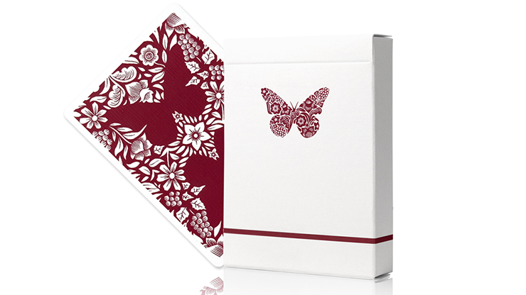 Butterfly Worker Marked Playing Cards (Red)