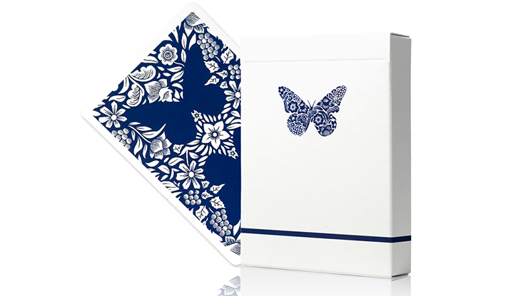 Butterfly Worker Marked Playing Cards (Blue)