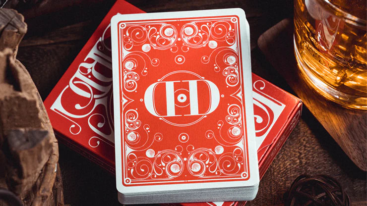 Smoke & Mirrors V8 Red (Deluxe Edition) Playing Cards - Dan & Dave