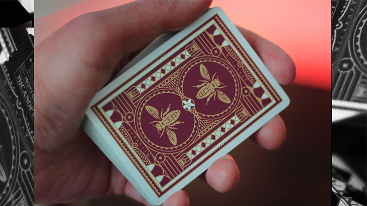 Montauk Hotel (Burgundy) Playing Cards - Gemini