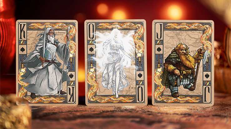 The Lord of The Rings - Two Towers Playing Cards (Gilded Edition) by Kings Wild Project