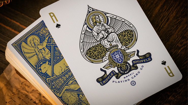 The Cross Playing Cards - Admiral Angels (Blue)