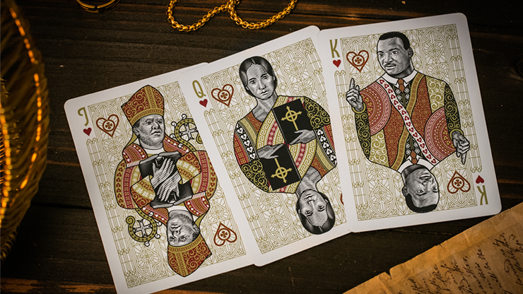 The Cross Playing Cards - Maroon Martyrs (Red)
