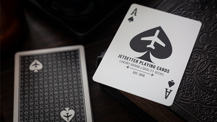 Lounge Edition Unmarked (Tarmac Black) - Jetsetter Playing Cards