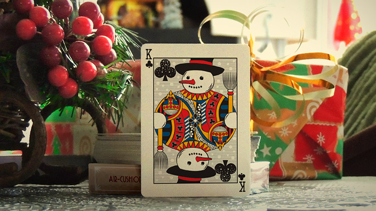 Bicycle Snowman (Blue) Playing Cards - Limited Edition 