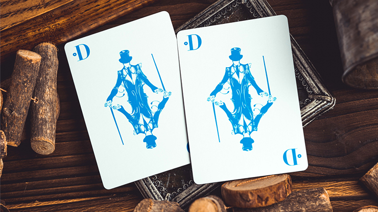 Smoke & Mirrors V9 Playing Cards (Blue) - Dan & Dave