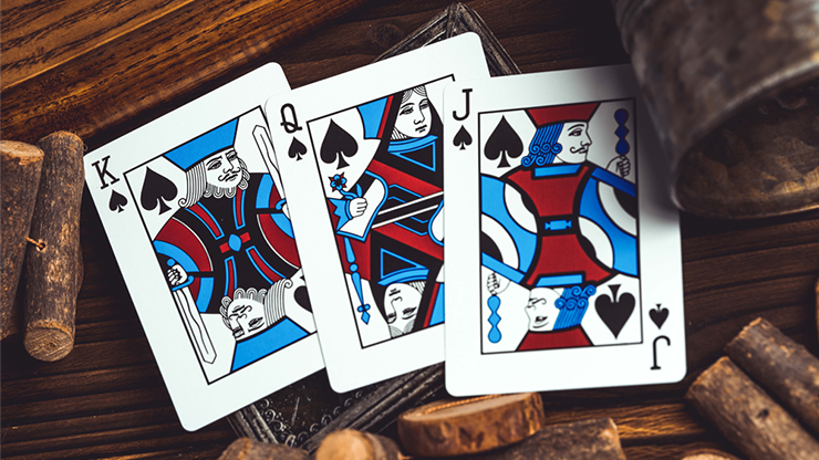 Smoke & Mirrors V9 Playing Cards (Blue) - Dan & Dave