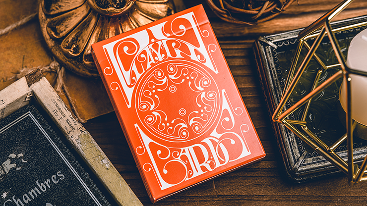 Smoke & Mirrors V9 (Orange Edition) Playing Cards by Dan & Dave 