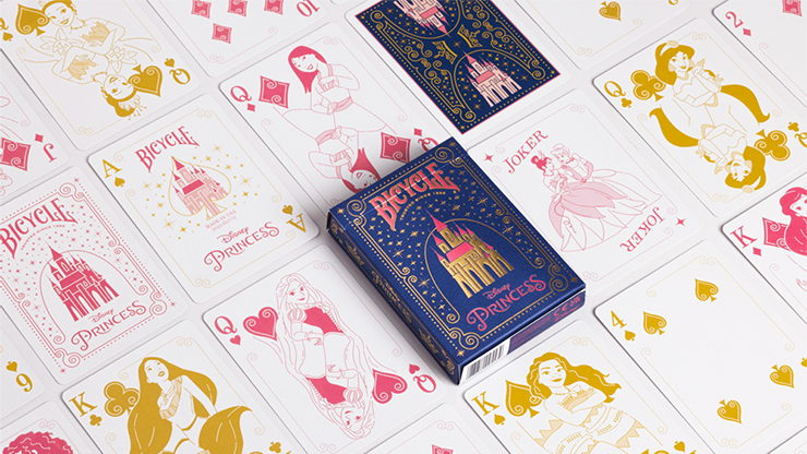 Bicycle Disney Princess Playing Cards - Navy