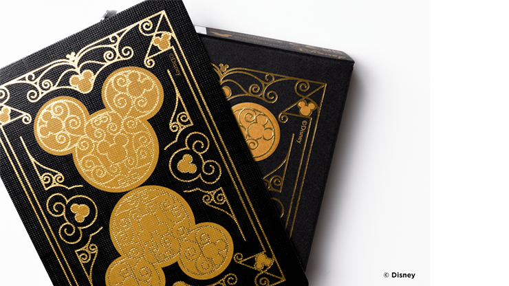 Bicycle Disney Mickey Mouse Playing Cards - Black & Gold (Foil Back)
