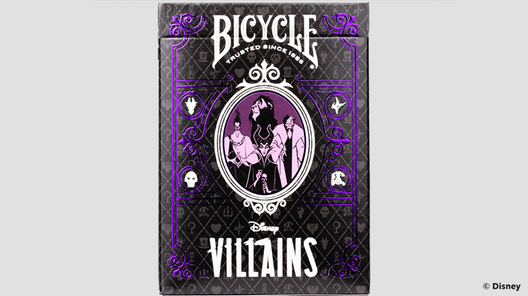 Bicycle Disney Villains Playing Cards - Purple