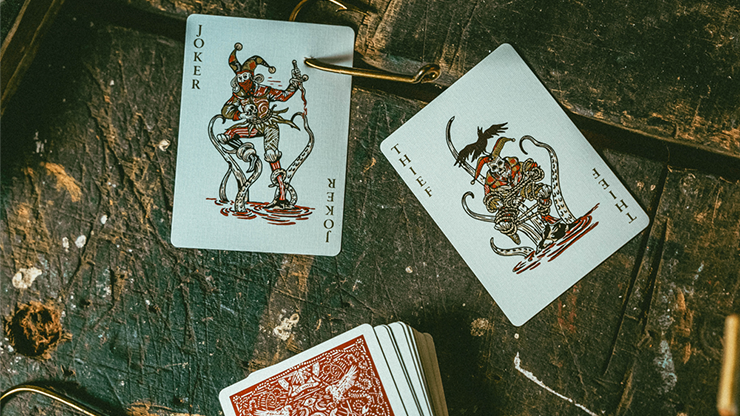 Red Seafarers Playing Cards by Joker & The Thief