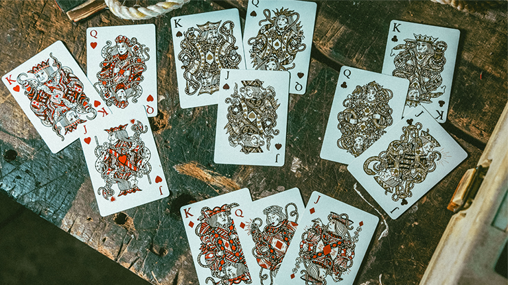 Red Seafarers Playing Cards by Joker & The Thief