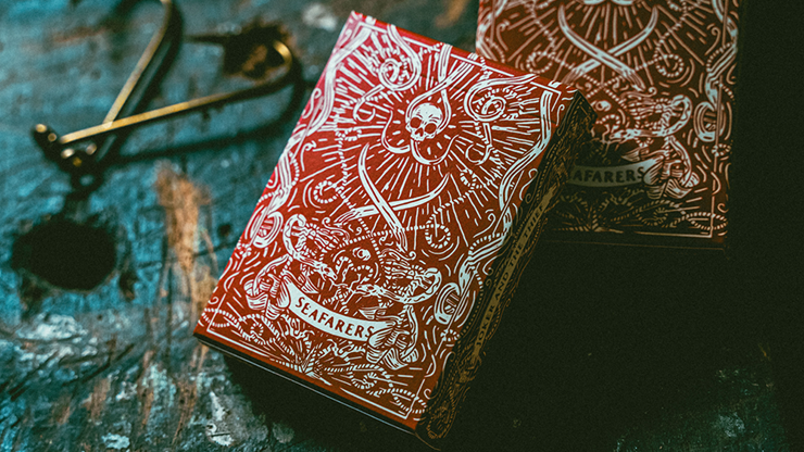 Red Seafarers Playing Cards by Joker & The Thief