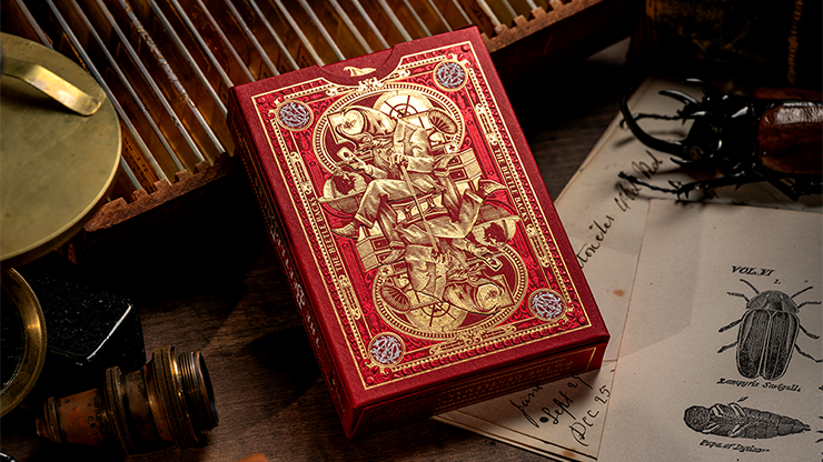 The Beetle Backs (Crimson Edition) Playing Cards - Gentleman Wake 