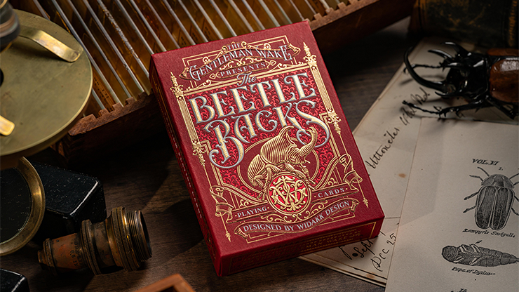 The Beetle Backs (Crimson Edition) Playing Cards - Gentleman Wake 