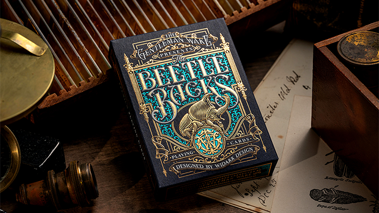 The Beetle Backs (Cobalt Blue) Playing Cards - Gentleman Wake 