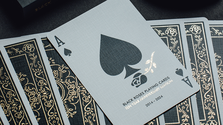 Black Roses 10 Year Anniversary Playing Cards (Marked Deck)