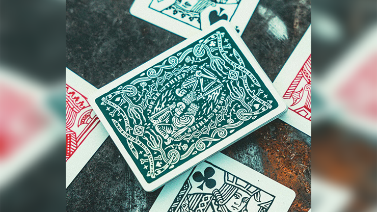 Crown Playing Cards (Green) - Joker & The Thief 