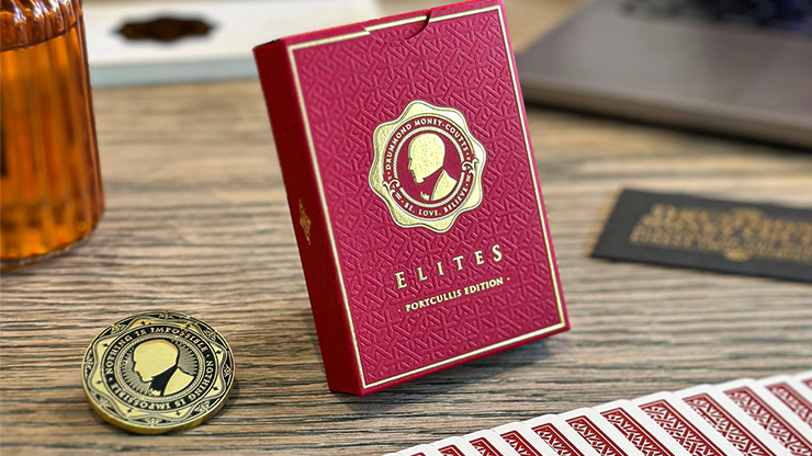 DMC Elites V6 (Red) Portcullis Playing Cards