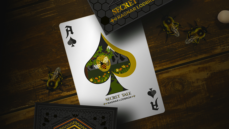Secret Tale Ragnar White Bee Collector's Playing Cards - Edition of 300