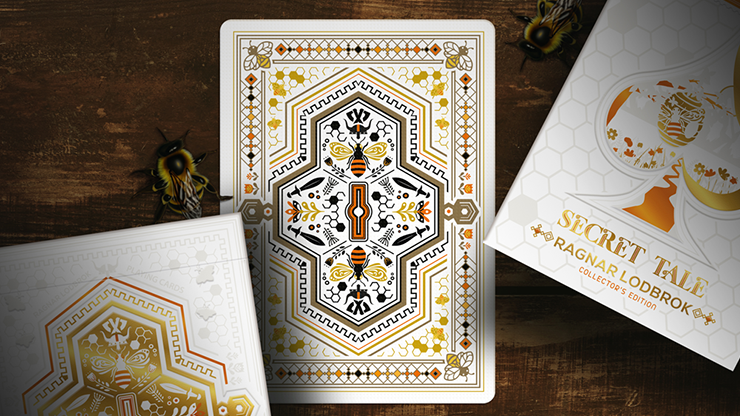 Secret Tale Ragnar White Bee Collector's Playing Cards - Edition of 300