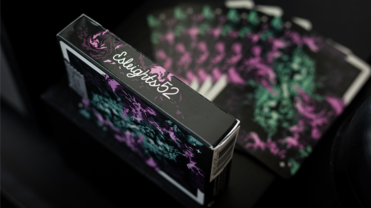 Gilded Bicycle Nebula Stellar Purple Playing Cards (purple star) 