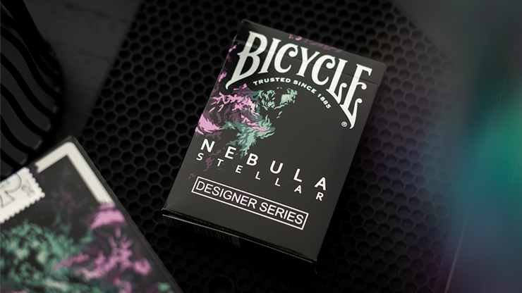 Gilded Bicycle Nebula Stellar Purple Playing Cards (purple star) 