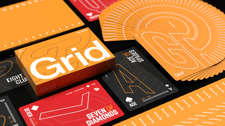 Grid Series Six - Typographic Playing Cards by Luke Wadey