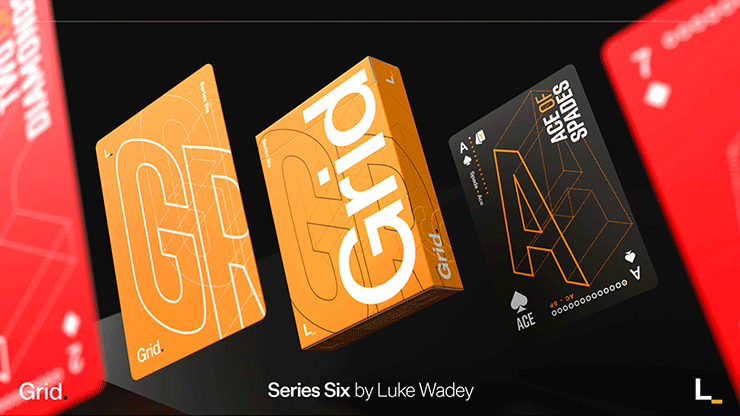 Grid Series Six - Typographic Playing Cards by Luke Wadey