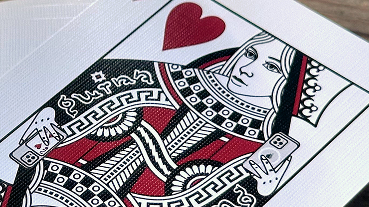 Black Roses Monogram Playing Cards (Gold Foiled) 