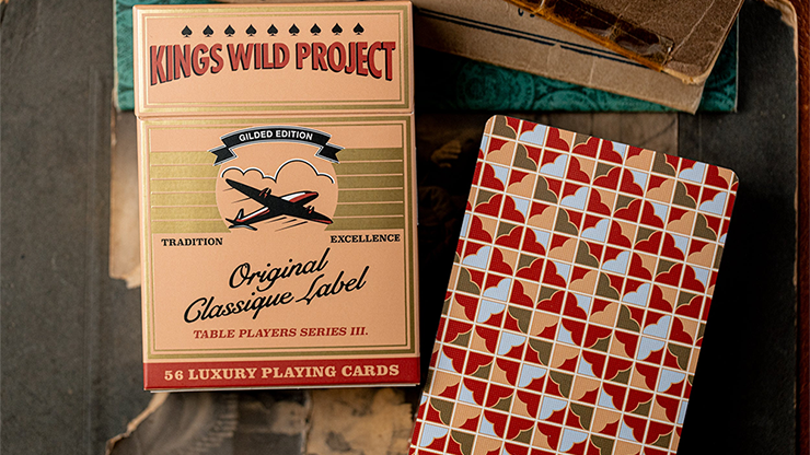 GILDED No.13 Table Players Vol.39 Playing Cards - Kings Wild Project 