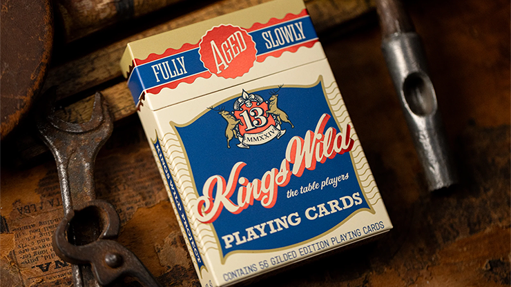 GILDED No.13 Table Players Vol.43 Playing Cards - Kings Wild Project 