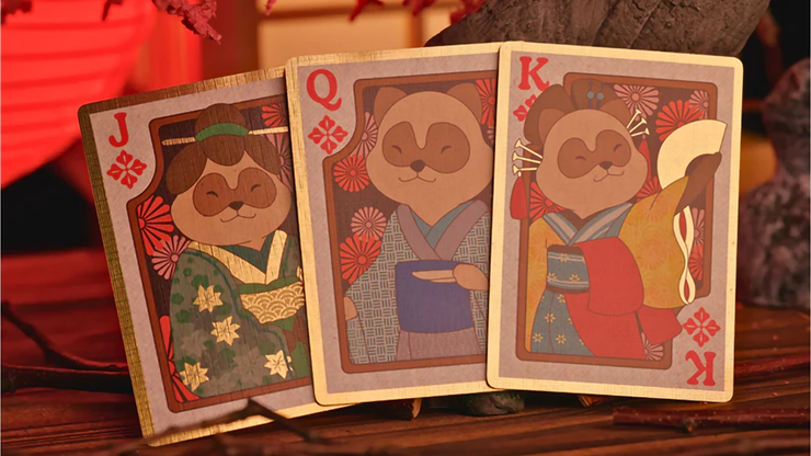 GILDED Tanuki Yukaku (Yukaku Tales) Playing Cards - Room One 