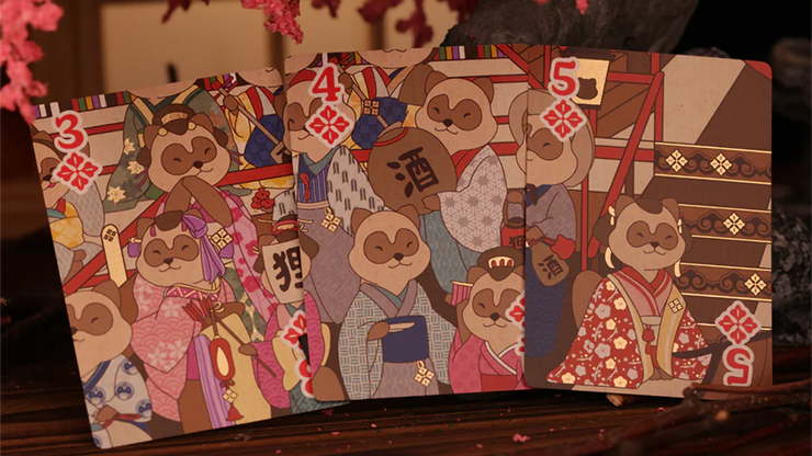 GILDED Tanuki Yukaku (Yukaku Tales) Playing Cards - Room One 