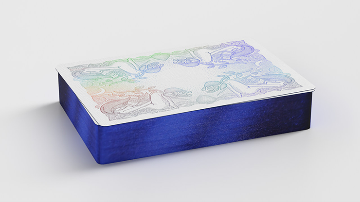 Innocence (Blue Gilded - Edition of 200) Playing Cards - Black Roses